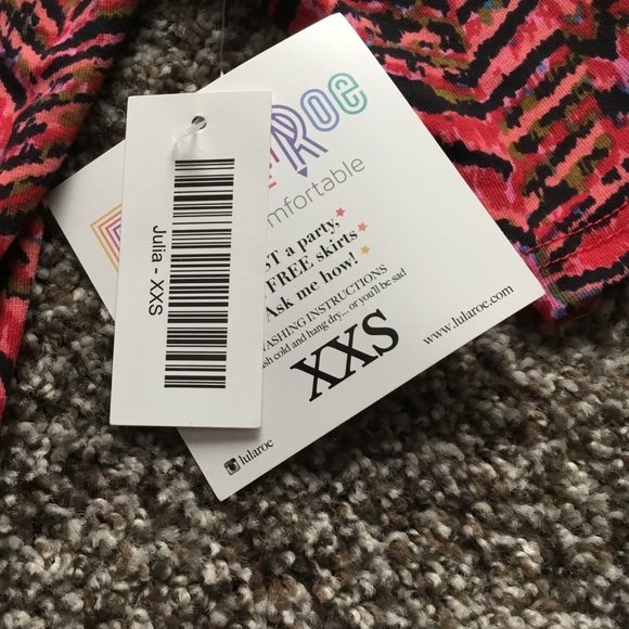 SALE 🎉 LuLaRoe Pink Julia XXS - Picture 2 of 5
